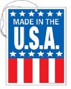 made in the usa price tag small tiny tag with hole and string
